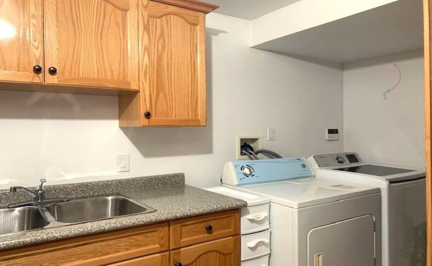 separate laundry for the suite