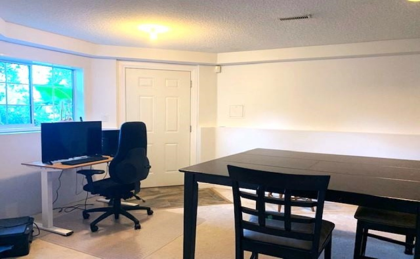 in the basement - separate side entrance