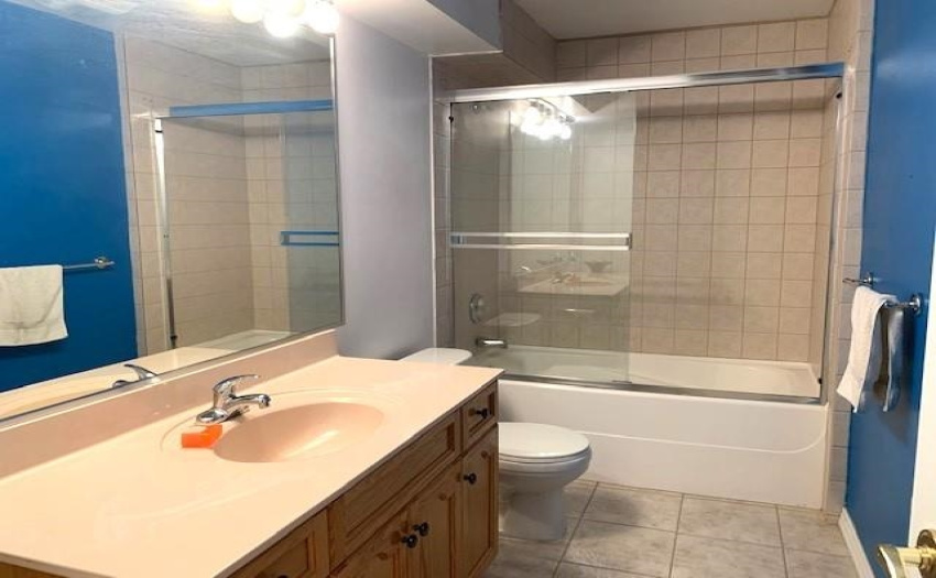 full bathroom in bsmt
