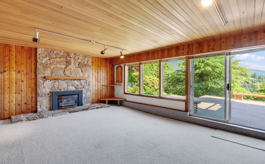 Huge Rec Room with fireplace (gas insert not in working order)