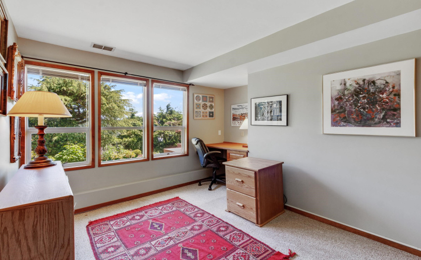 Office downstairs directly off of the large bedroom.