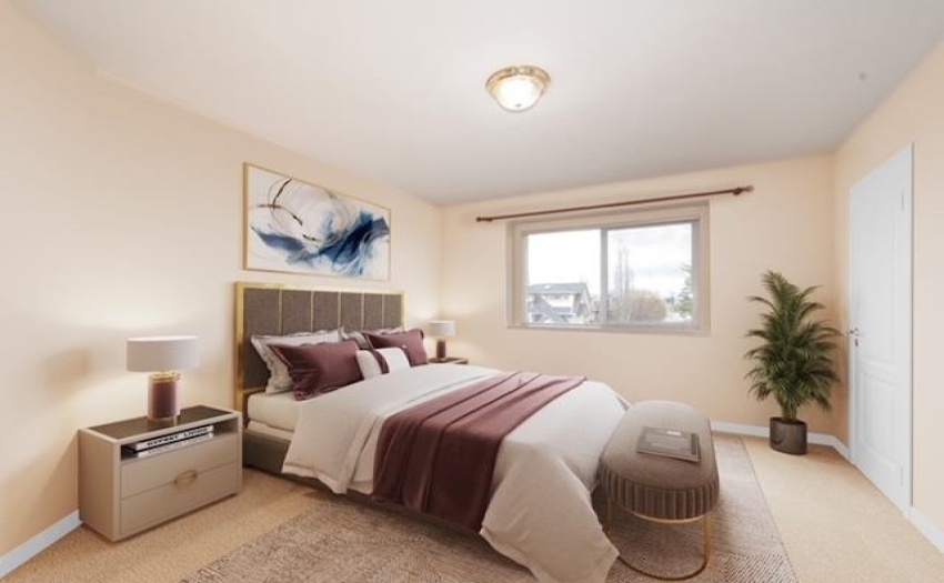 Spacious room accommodates a king size bed. Walk-in Closet