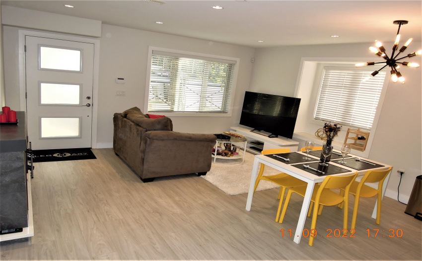 Living and dining rooms combined