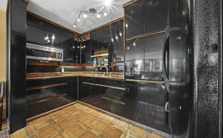 Lovely kitchen with beautiful tile floor