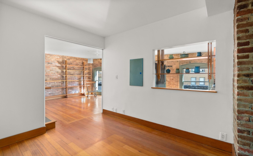 Pocket doors close bedroom to Living Room
