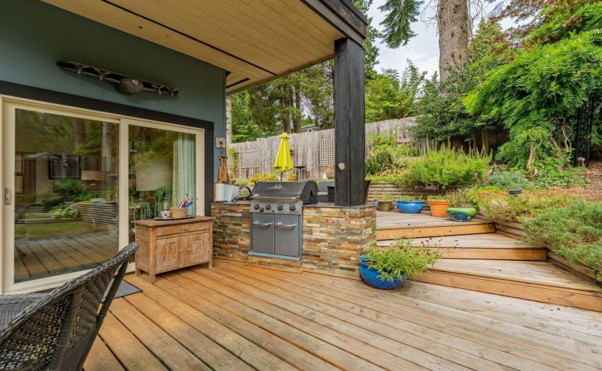 Built-in BBQ area.