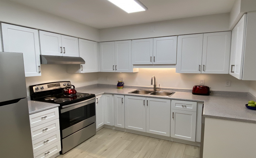 Updated cupboards and under cabinet LED Lighting